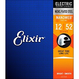 Elixir Electric Guitar Strings with NANOWEB Coating, Heavy (.012-.052)