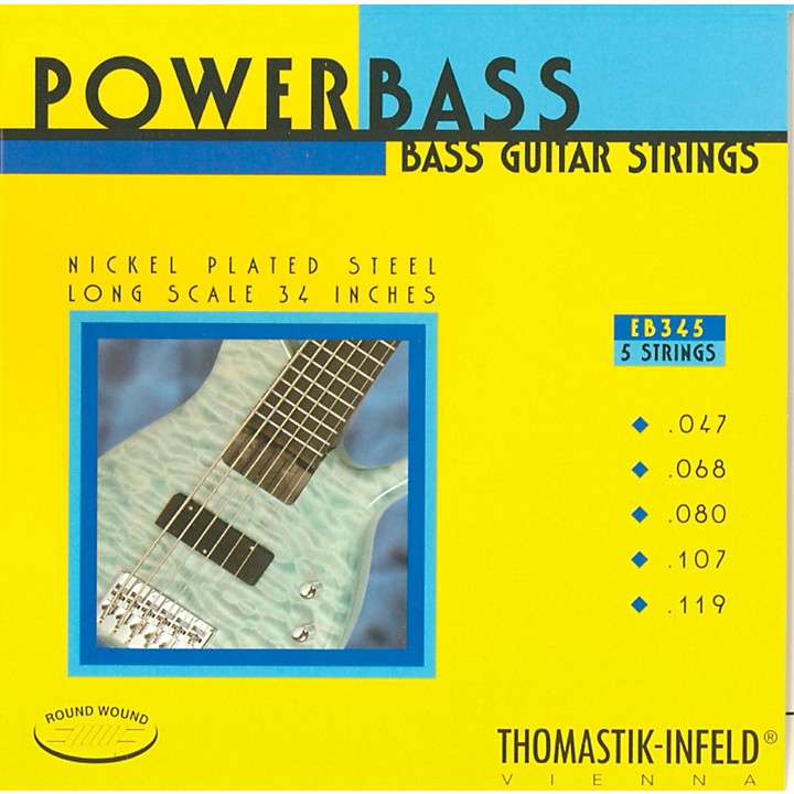 Thomastik EB345 MediumLight Power Bass Roundwound 5String Bass