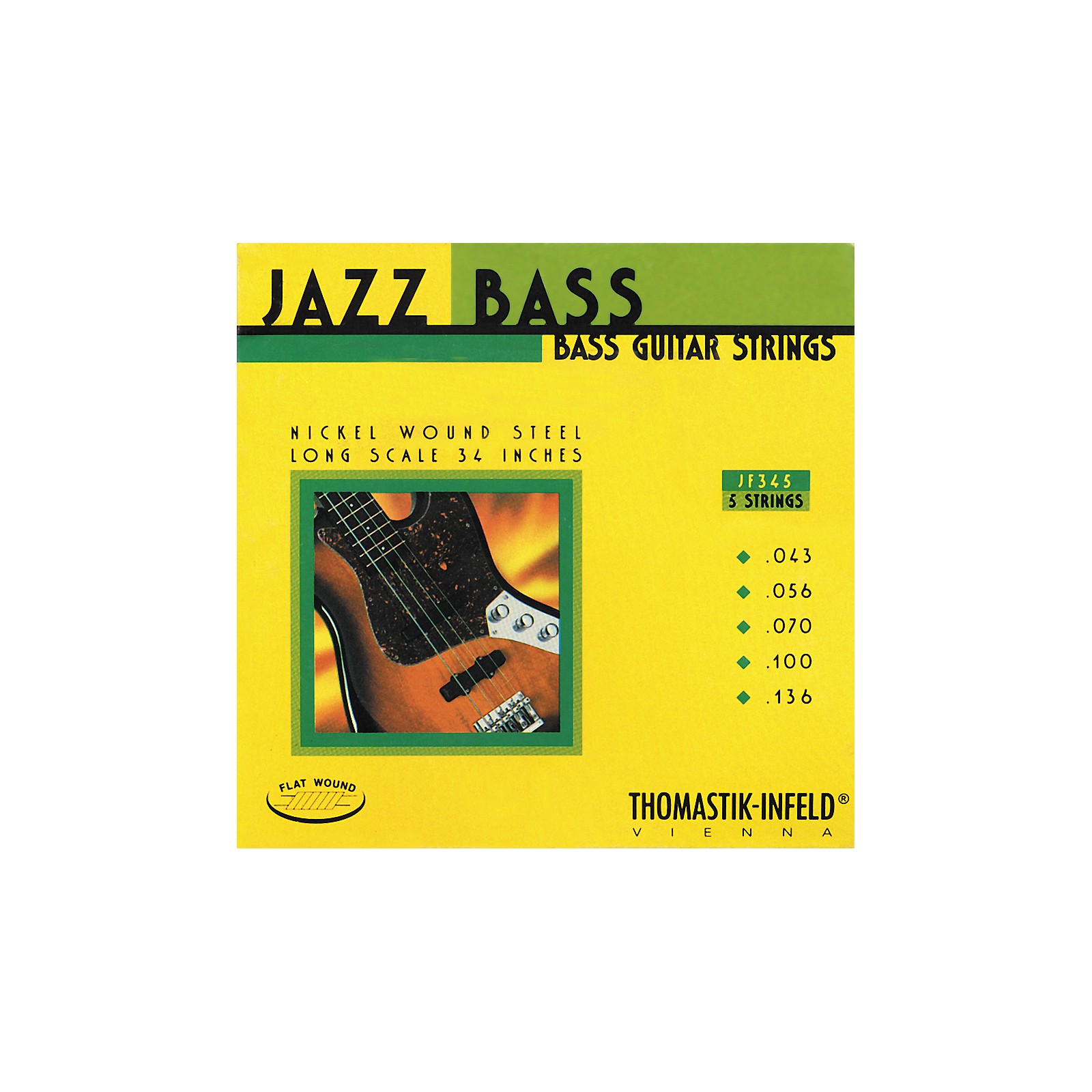Thomastik JF345 Flatwound 5String Jazz Bass Strings Guitar Center