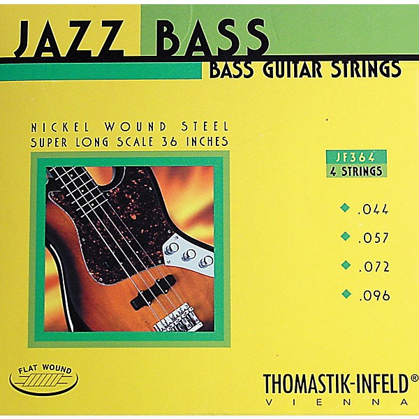 Thomastik JF364 Flatwound Super Long Scale 4-String Jazz Bass Strings