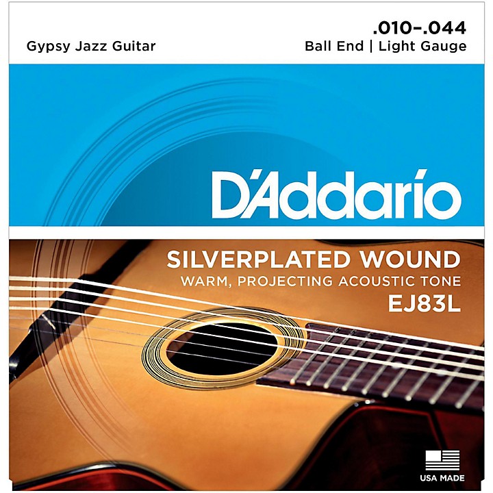 D Addario EJ83L Gypsy Jazz Silver Wound Light Acoustic Guitar Strings