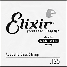 Elixir Nanoweb .125 Single Acoustic Bass String