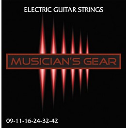 Musician's Gear Electric 9 Nickel Plated Steel Guitar Strings