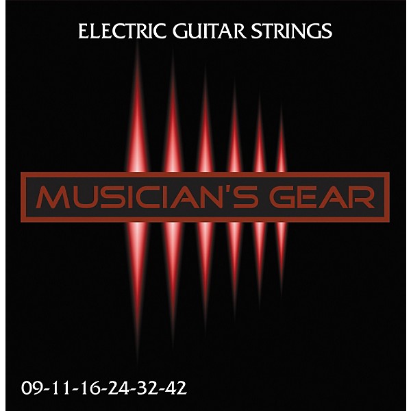 Musician's Gear Electric 9 Nickel Plated Steel Guitar Strings