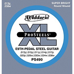 D'Addario PS490 ProSteels E9th Pedal Steel Guitar Strings