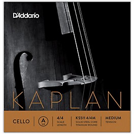 D'Addario KS511 Kaplan Solutions 4/4 Size Cello A... D'Addario KS511 Kaplan Solutions 4/4 Size Cello A String 4/4 Size Medium