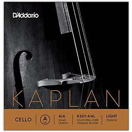 D'Addario KS511 Kaplan Solutions 4/4 Size Cello A String 4/4 Size Light