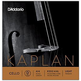 D'Addario KS512 Kaplan Solutions 4/4 Cello D String 4/4 Size Light