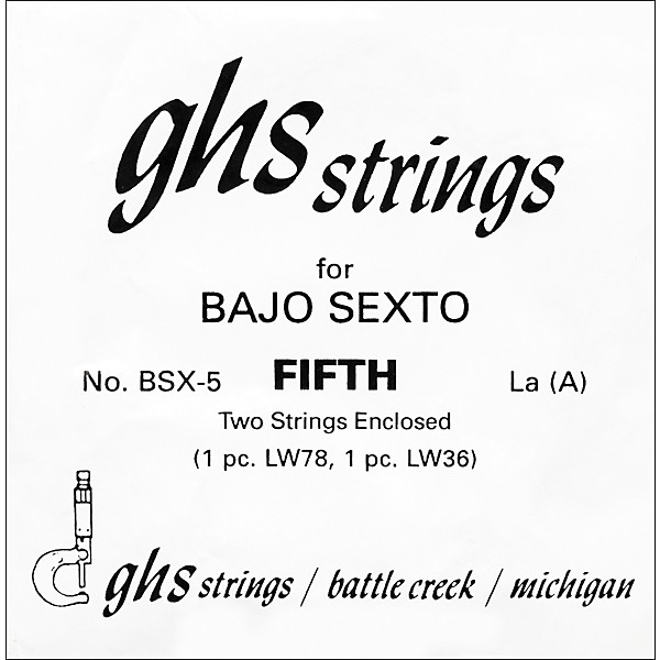 GHS BSX5 Bajo Sexto Single Guitar String