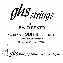 GHS BSX6 Bajo Sexto Single Guitar String