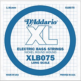 D'Addario XLB075 Extra Long Single Bass String