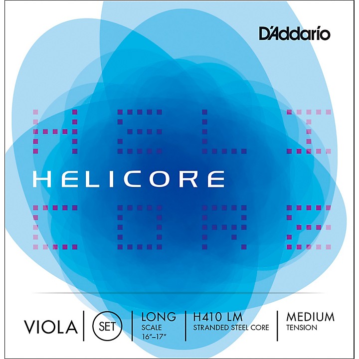 D'Addario H410 Helicore Viola String Set 16+ Long Scale Medium Guitar