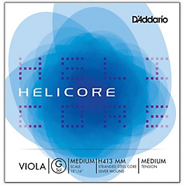 D'Addario H413 Helicore Long Scale Viola Light G ... D'Addario H413 Helicore Long Scale Viola Light G String 15+ Medium Scale