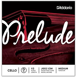D'Addario Prelude Cello D String 1/2 Size