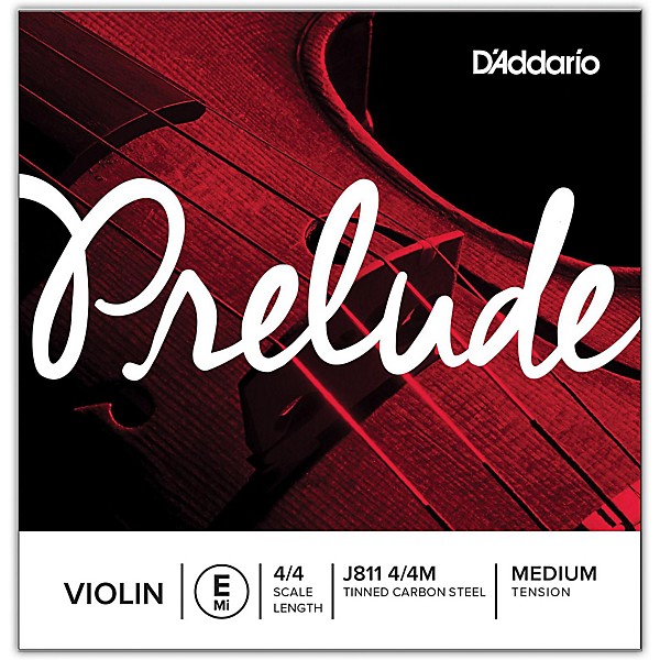 D'Addario Prelude Violin E String 4/4 Size Medium