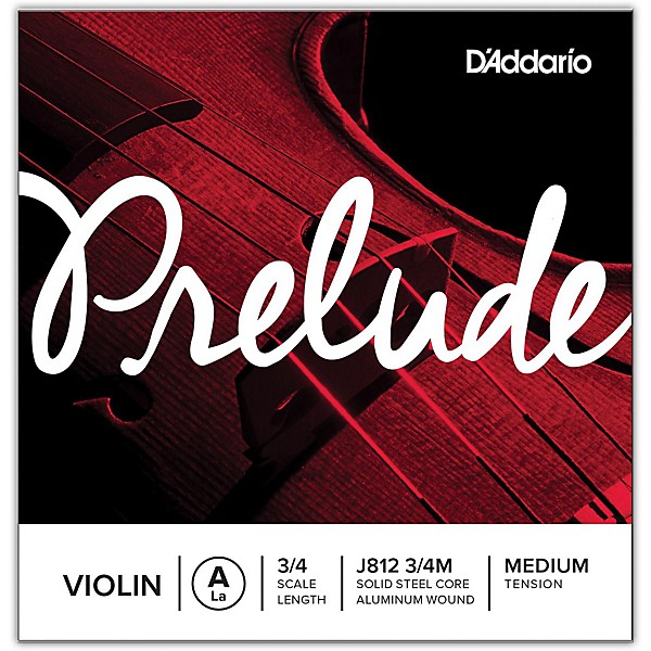 D'Addario Prelude Violin A String 3/4 Size