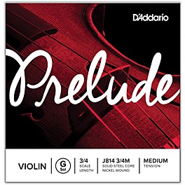 D'Addario Prelude Violin G String 1/16 Size, Medium D'Addario Prelude Violin G String 3/4 Size