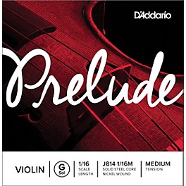 D'Addario Prelude Violin G String 1/16 Size, Medium D'Addario Prelude Violin G String 1/16 Size, Medium