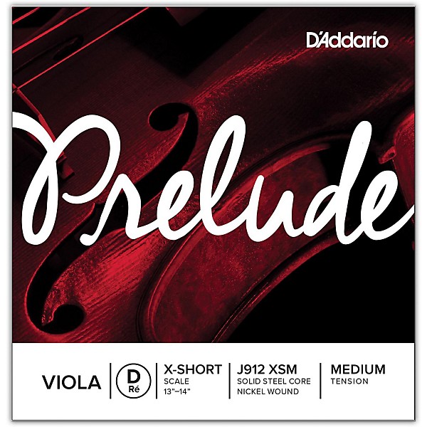D'Addario Prelude Sereis Viola D String 12 Extra Short Scale