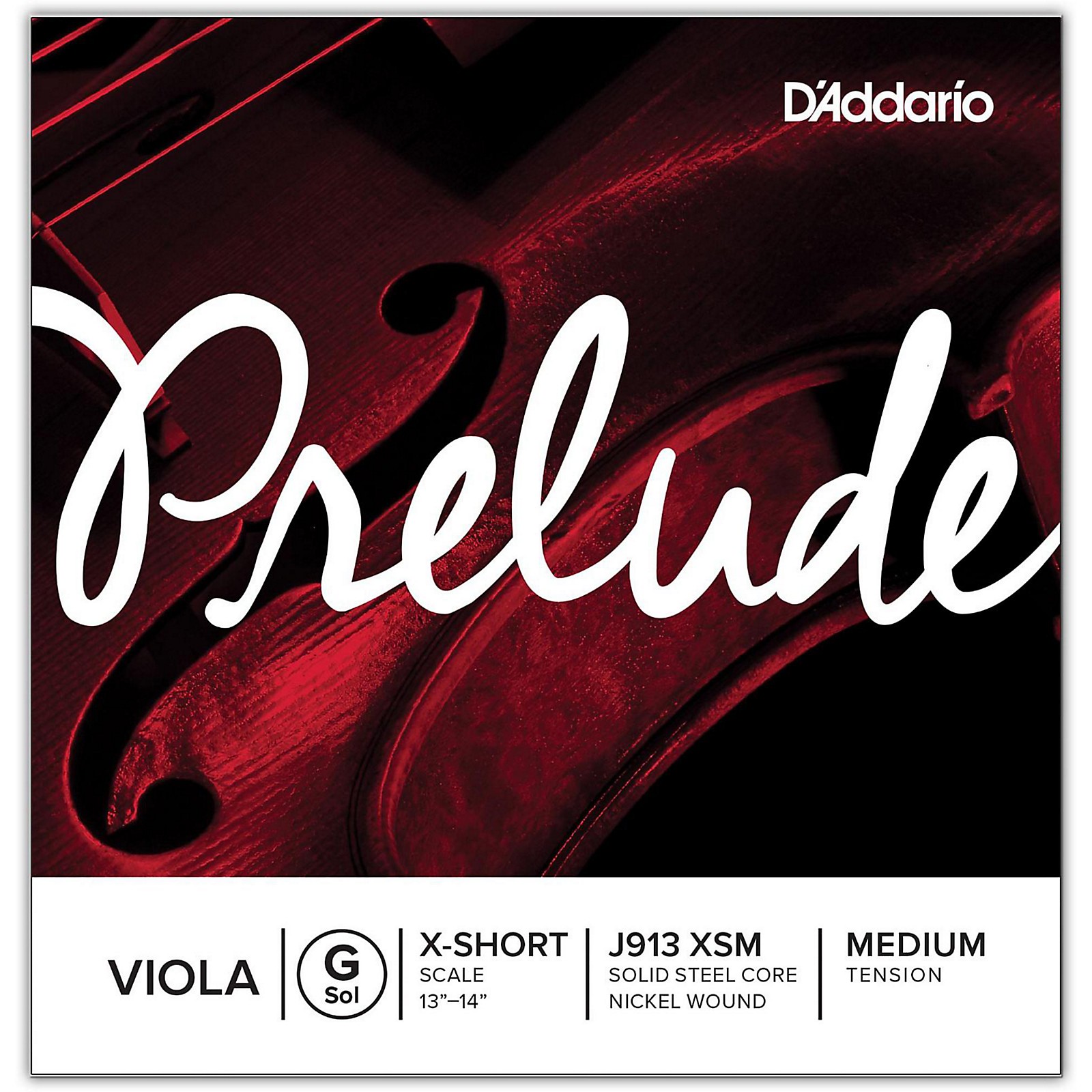 D'Addario Prelude Series Viola G String 12 Extra Short Scale Guitar