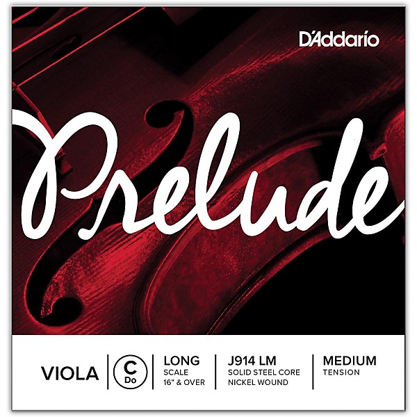 D'Addario Prelude Series Viola C String 16+ Long Scale