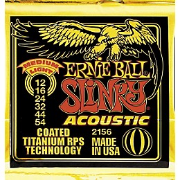 Ernie Ball 2156 Coated Slinky Medium Light Acoustic Guitar Strings