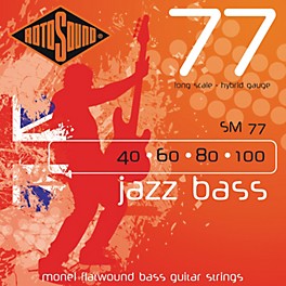 Rotosound SM77 Jazz Bass Monel Flatwound Strings