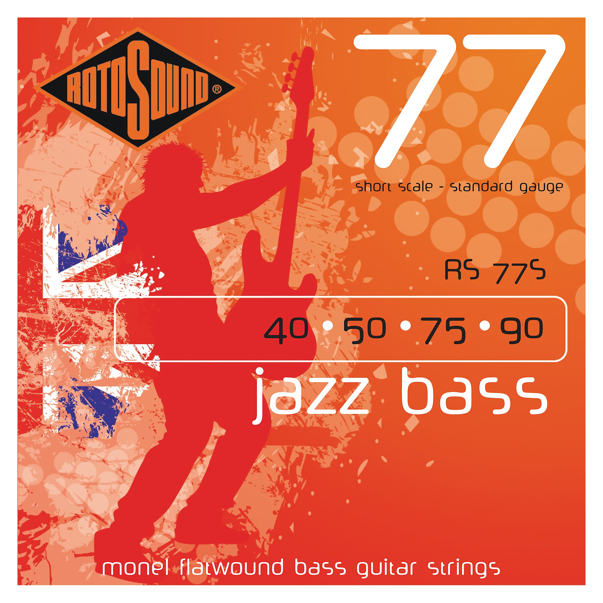 Rotosound RS77S Short Scale Jazz Bass Monel Flat Wound