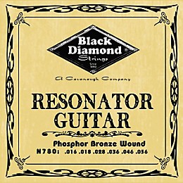 Black Diamond Phosphor Bronze Resonator Guitar Strings