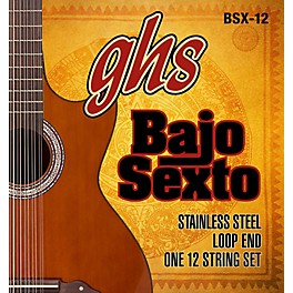 GHS Bajo Sexto 12-String Set Stainless Steel