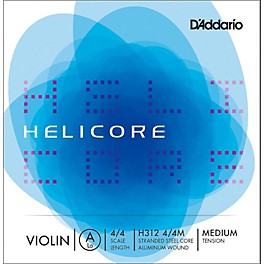 D'Addario Helicore Violin  Single A String 4/4 Size Medium D'Addario Helicore Violin  Single A String 4/4 Size Medium