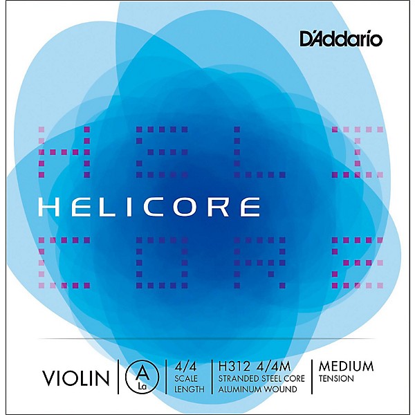 D'Addario Helicore Violin  Single A String 4/4 Size Medium