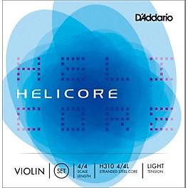 D'Addario Helicore Violin Set Strings 4/4 Size Medium D'Addario Helicore Violin Set Strings 4/4 Size Light