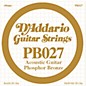 D'Addario PB027 Phosphor Bronze Guitar Strings Single thumbnail