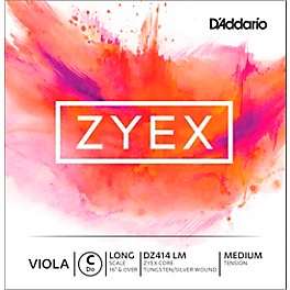 D'Addario Zyex Series Viola C String 16+ Long Scale Medium