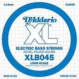 D'Addario XLB045 Nickel Wound Electric Bass Single String