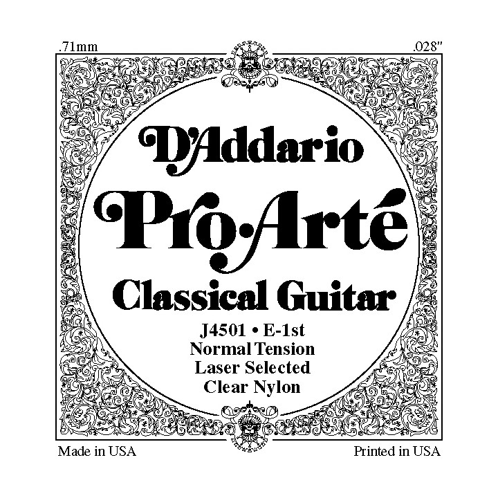 D Addario J45 E 1 Pro Arte Clear Normal Single Classical Guitar