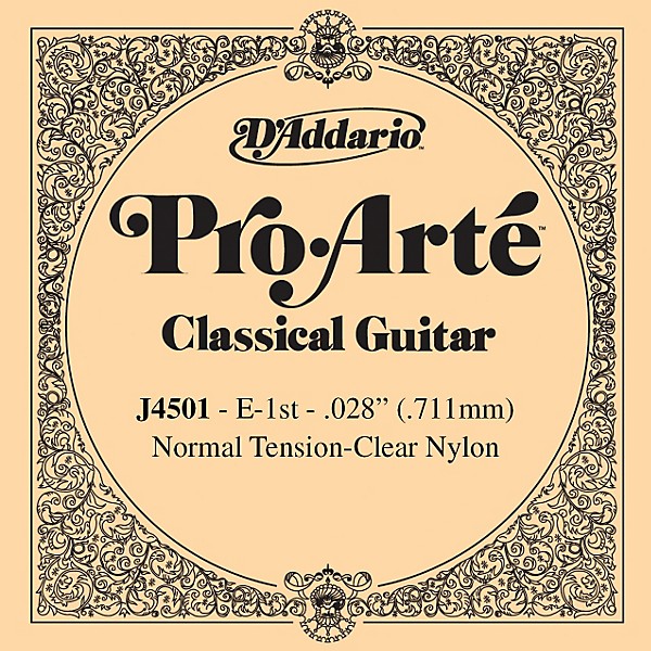 D'Addario J45 E-1 Pro-Arte Clear Normal Single Classical Guitar String