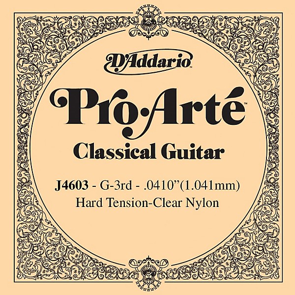 D'Addario J46 G-3 Pro-Arte Clear Hard Single Classical Guitar String