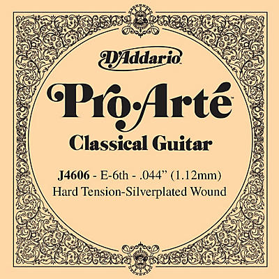 D'addario J46 E-6 Pro-Arte Sp Hard Single Classical Guitar String for sale