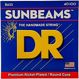 DR Strings Sunbeams NLR-40 Light 4-String Bass Strings