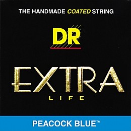 DR Strings Peacock Blues Medium 4-String Bass Strings