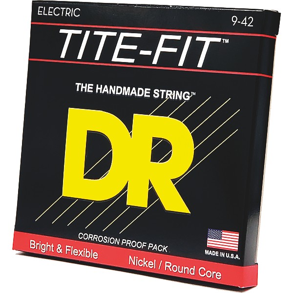 DR Strings Tite-Fit LT-9 Lite-n-Tite Nickel Plated Electric Guitar Strings