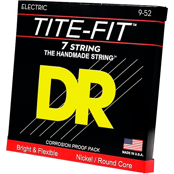 DR Strings Tite-Fit LT7-9 Lite 7-String Nickel Plated Electric Guitar Strings