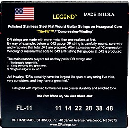 DR Strings Legend Extra Life Flatwound Electric Guitar Strings