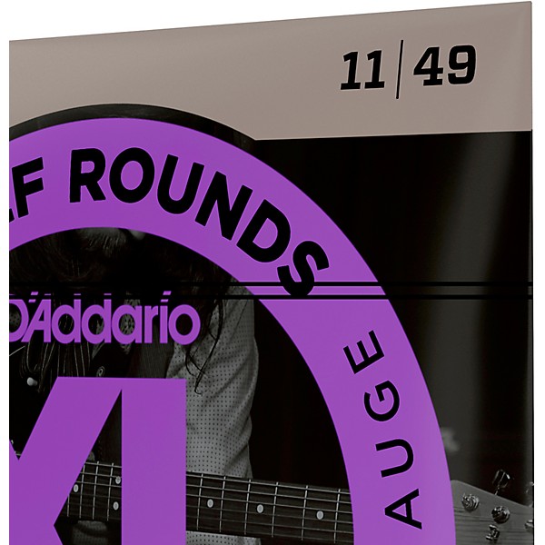 D'Addario EHR370 Guitar Strings Half Rounds Medium