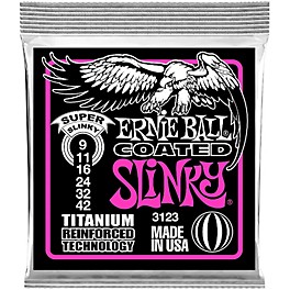 Ernie Ball 3123 Coated Super Slinky Electric Guitar Strings