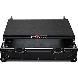 ProX 10U Top Mount 19" Slanted Black on Black Mixer Case