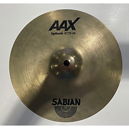 Used SABIAN 10in AAX Splash Brilliant Cymbal