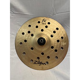 Used Zildjian 10in FX Stack Cymbal Pair With Cymbolt Mount Cymbal